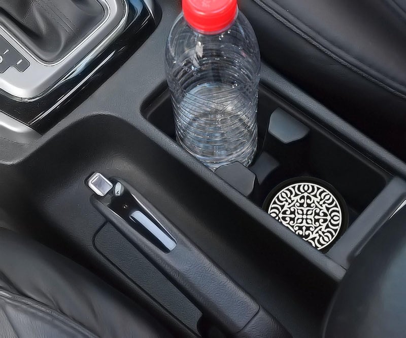 DBlosp 4 Pack Car Cup Holder Coasters, Cute and Creativity Cup Holder Insert Coaster Car Interior Accessories-2.75 inch Silicone Anti Slip 3D Pattern Car Coaster-Universal - Image 4
